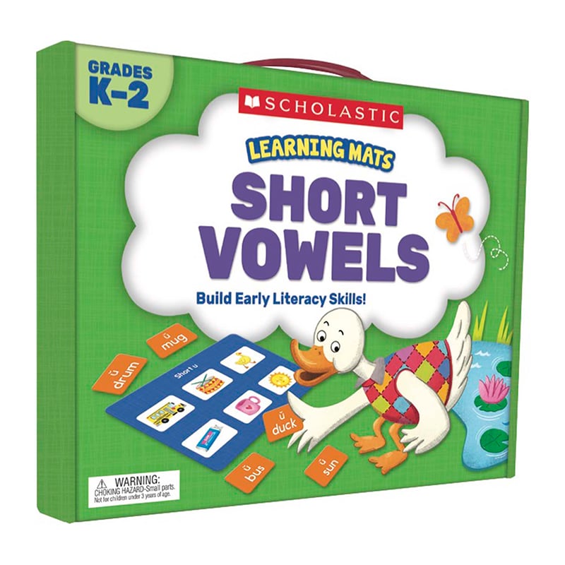 ISBN 9781338239652 product image for Scholastic Teaching Resources SC-823965 Short Vowels Learning Mats | upcitemdb.com