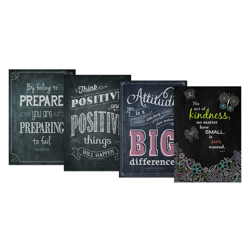 Ctp0567 13.37 X 19 In. Inspire U Chalk It Up Poster Pack Of 5