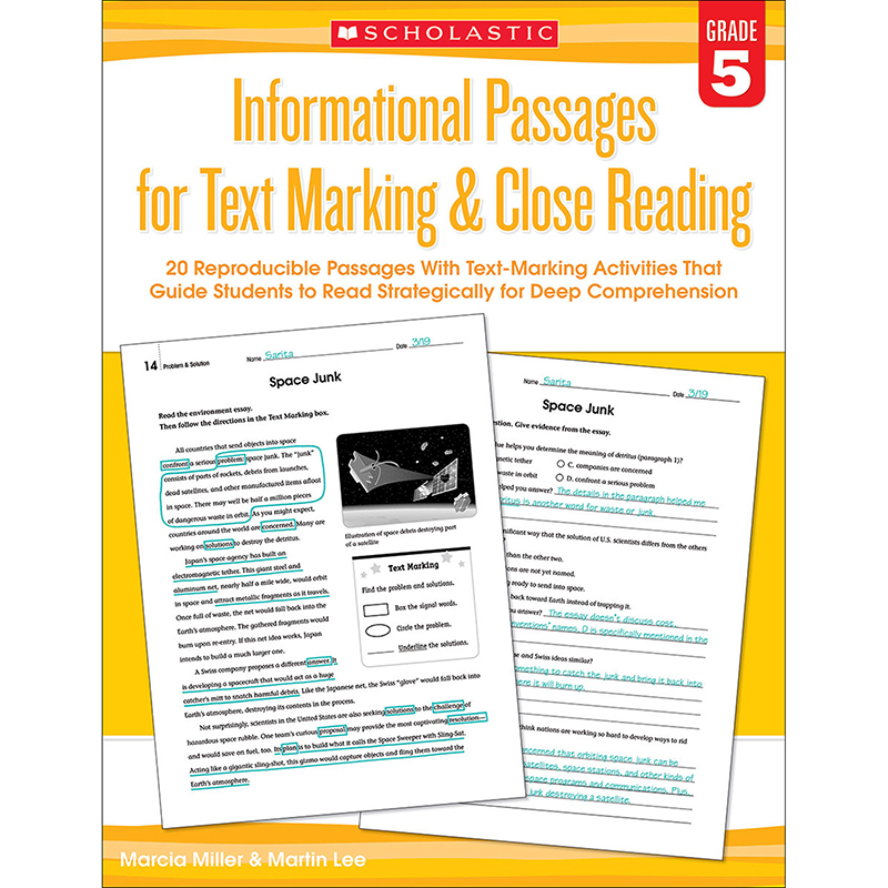 Grade 5 Informational Passages For Text Marking & Close Reading