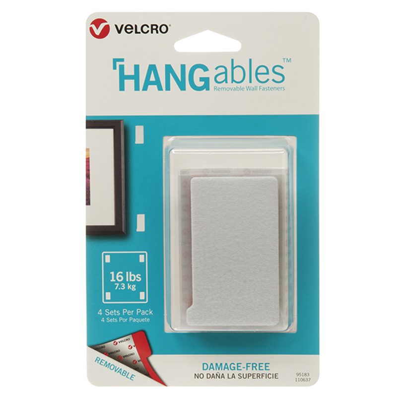 Cloth Hook And Eye Vec95183bn 3 X 1.75 In. Hangables Removable Wall Fasteners - Pack Of 6