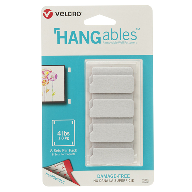 Cloth Hook And Eye Vec95185bn 1.75 X 0.75 In. Hangables Removable Wall Fasteners - Pack Of 3