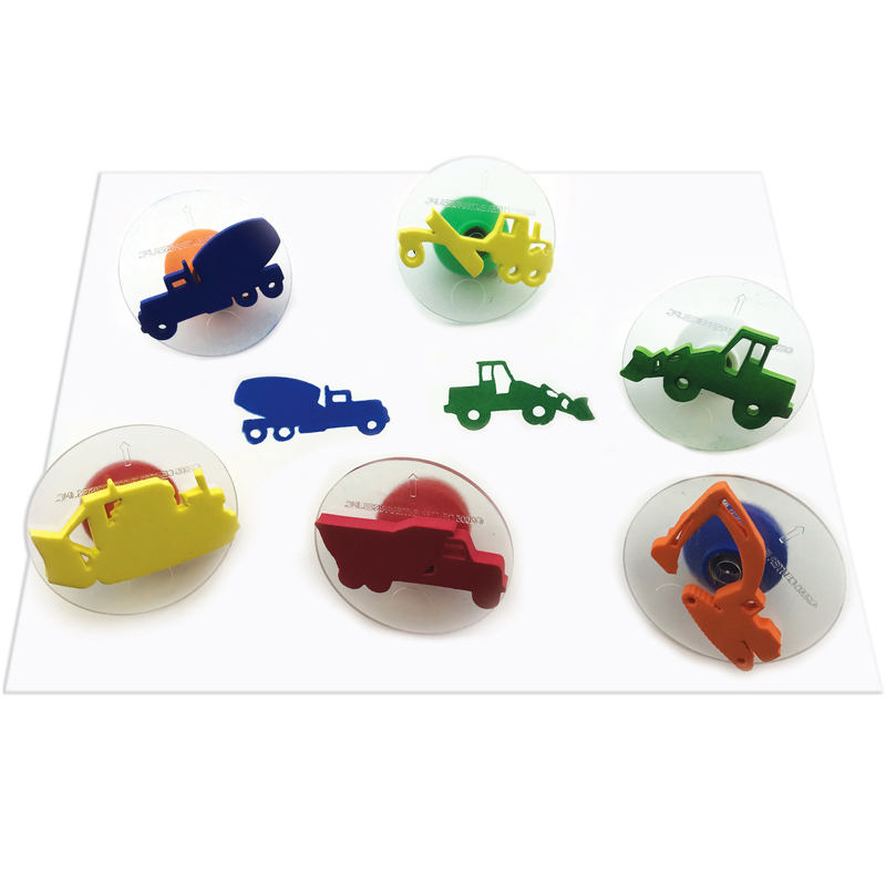 Center Enterprises Ce-6778bn Ready2learn Giant Construct Vehicle Stampers - Pack Of 3