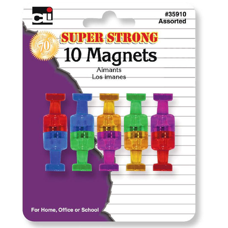 Charles Leonard Chl35910bn Super Strong Magnets - Pack Of 6