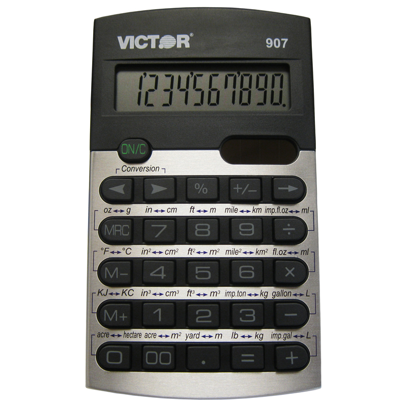 Victor Technology Vct907bn Metric Conversion Calculator - Pack Of 2