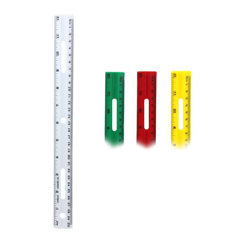 Charles Leonard Chl77412bn 12 In. Plastic Ruler Assorted Colors - Pack Of 36