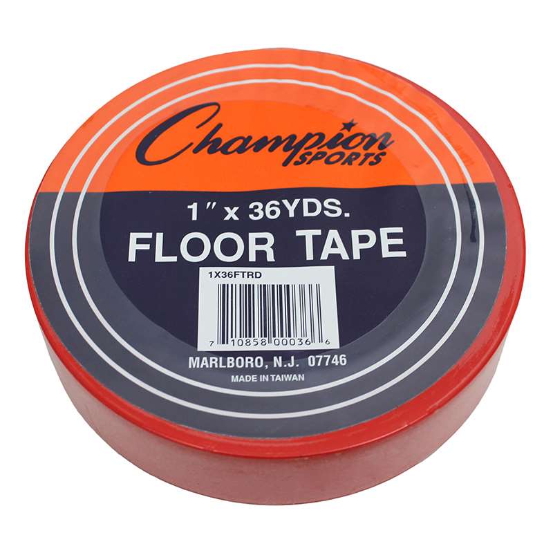 Chs1x36ftrdbn Floor Marking Tape, Red - 6 Tape Rolls