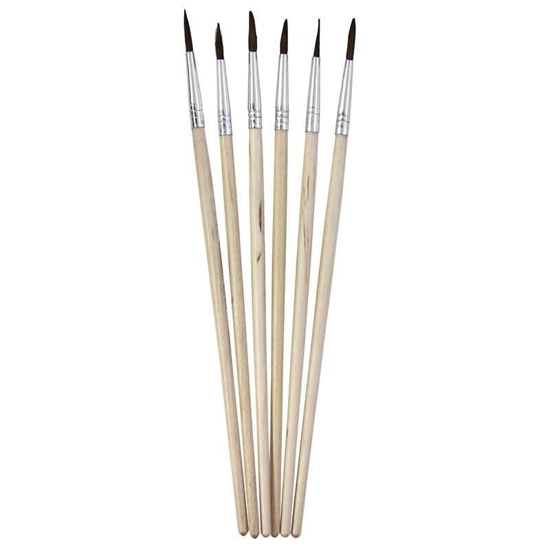 Pacon Ck-5946bn 4.56 In. Tapered Water Color Brush - Pack Of 12