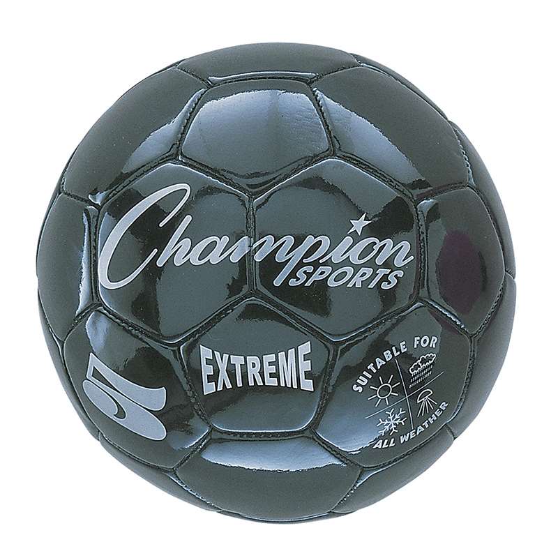 Chsex5bkbn Soccer Ball Size 5 Composite, Black - Pack Of 2