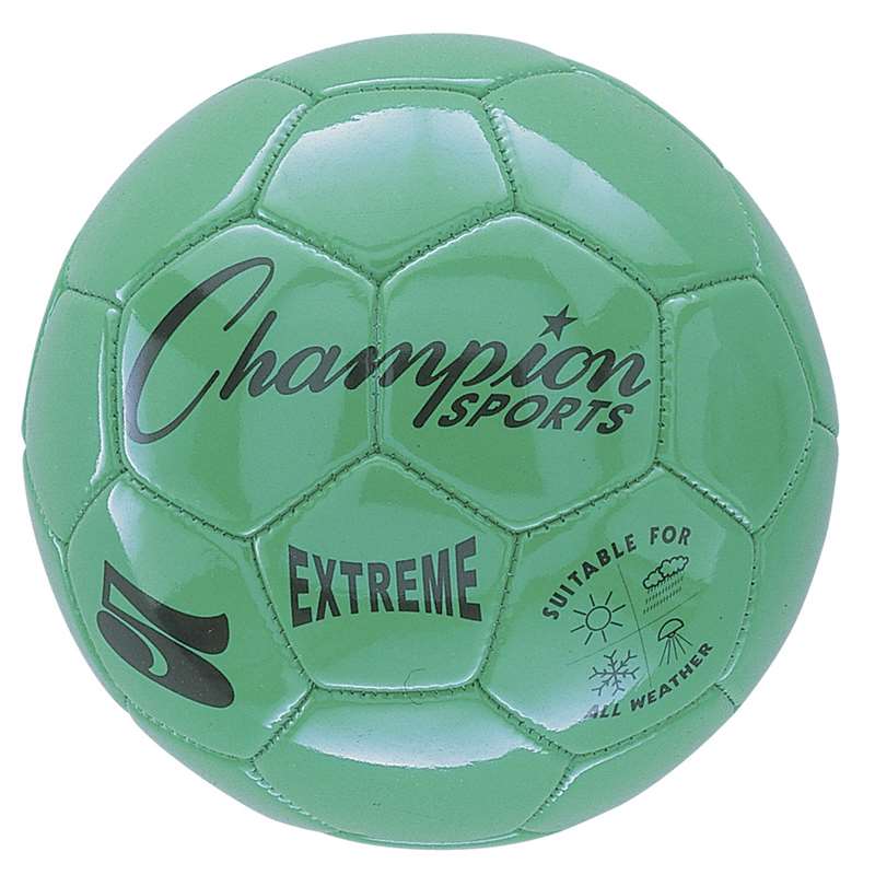Chsex5gnbn Soccer Ball Size 5 Composite, Green - Pack Of 2
