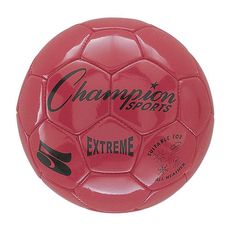 Chsex5rdbn Soccer Ball Size 5 Composite, Red - Pack Of 2