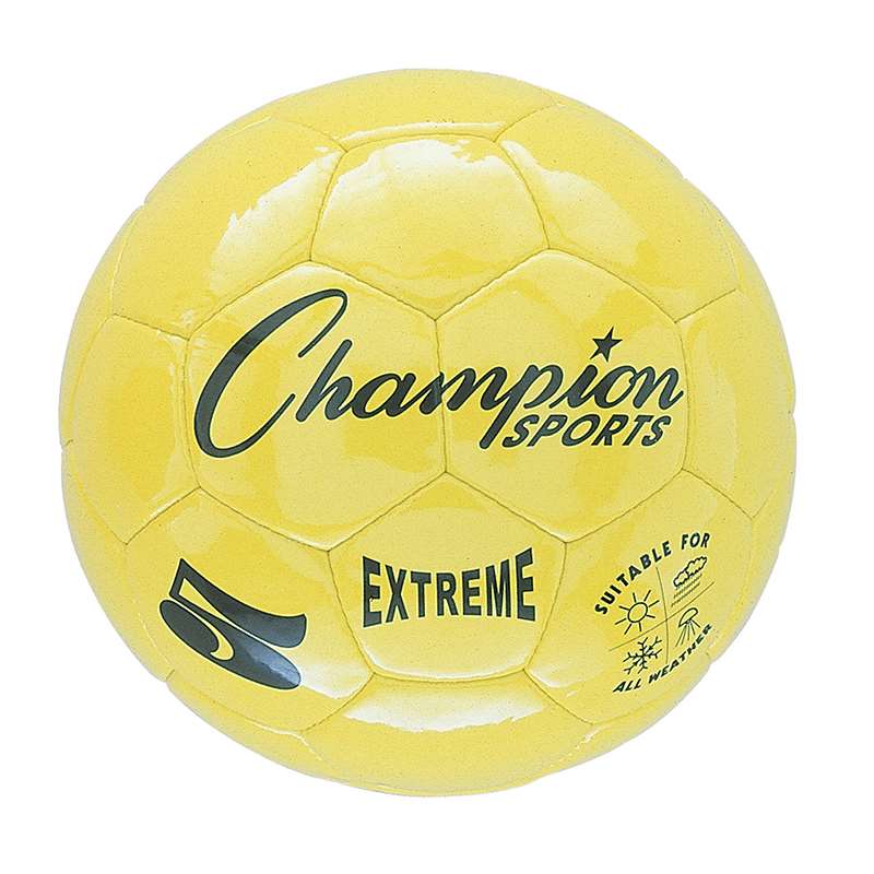 Chsex5ylbn Soccer Ball Size 5 Composite, Yellow - Pack Of 2