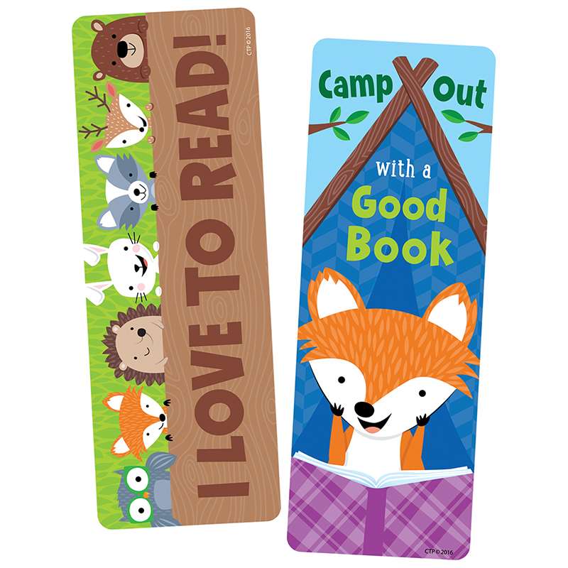 Ctp0832bn Camp Out With A Good Bookmark - Pack Of 6