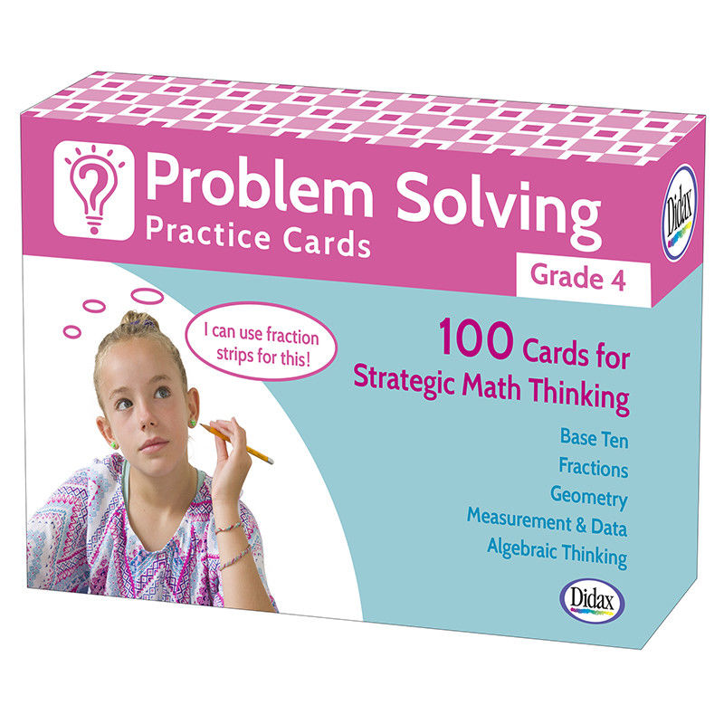 Dd-211280 Problem Solving Practice Cards Grade 4