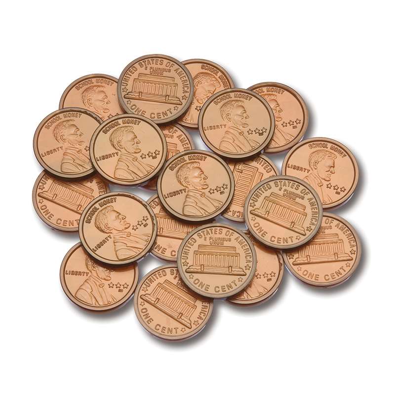 Ctu7521bn Plastic Coins 100 Pennies, Pack Of 12