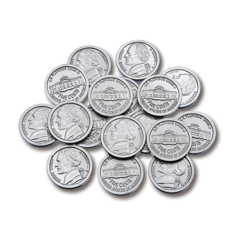 Ctu7522bn Plastic Coins 100 Nickels, Pack Of 12
