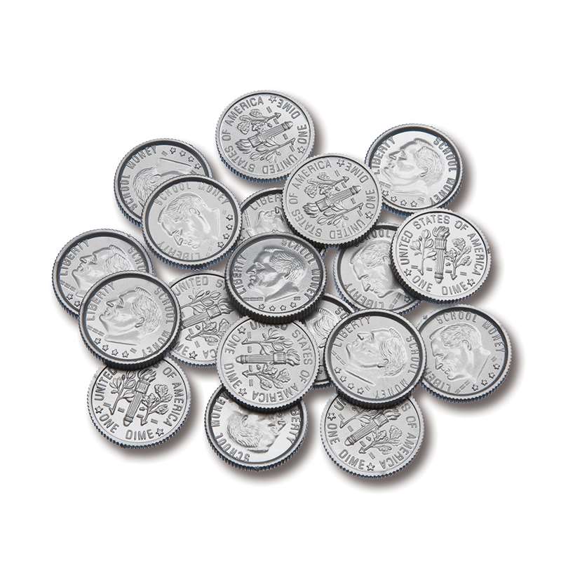 Ctu7523bn Plastic Coins 100 Dimes, Pack Of 12