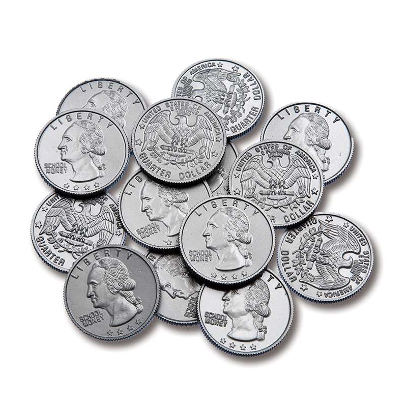 Ctu7524bn Plastic Coins 100 Quarters, Pack Of 12
