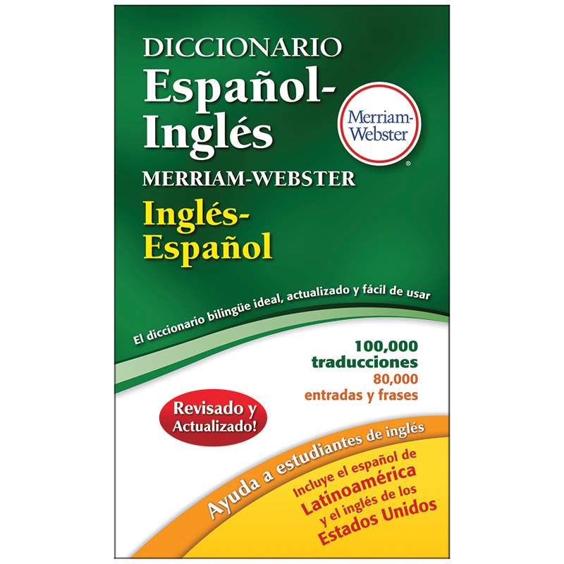 Merriam Webster Mw-8217bn Merriam Websters Diccionario Espanol Ingles, Pack Of 3
