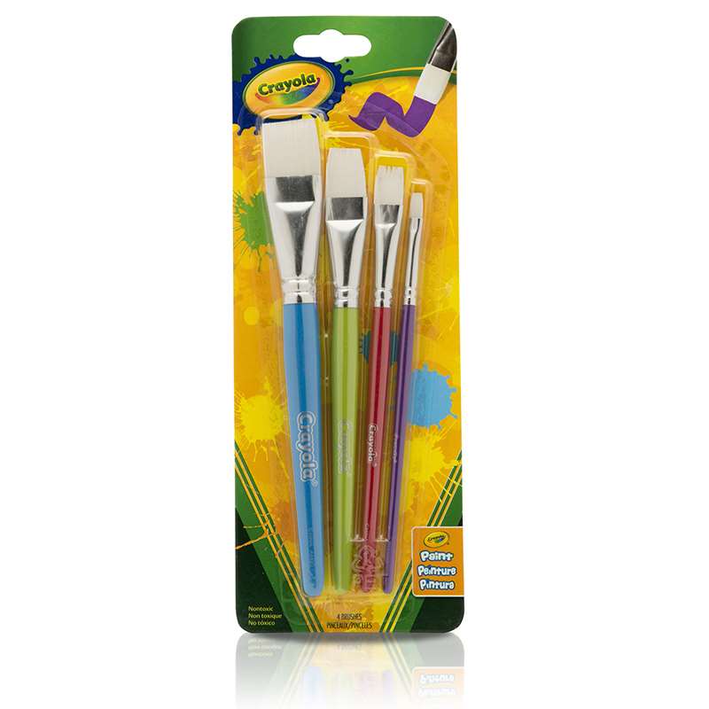 UPC 675904920282 product image for Crayola BIN053520BN Crayola Big Paintbrush Set, Pack of 4 | upcitemdb.com