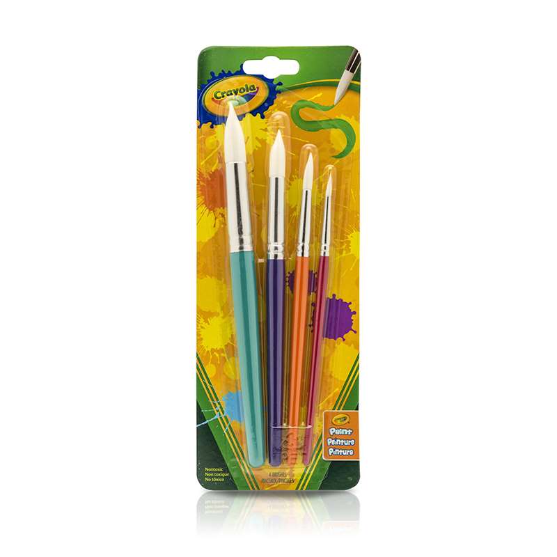 UPC 675904920299 product image for Crayola BIN053521BN Crayola Big Paintbrush Set, Pack of 4 | upcitemdb.com