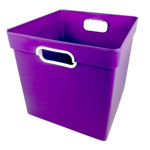 Rom72506 Cube Bin, Purple