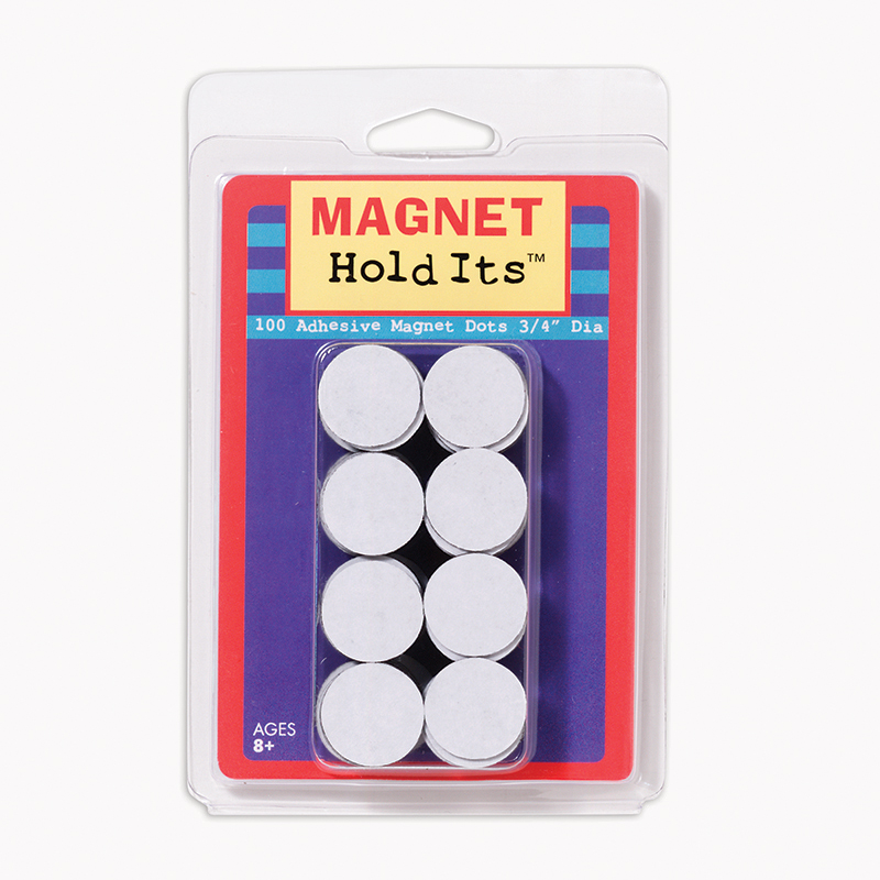 Do-735007bn 0.75 Dia. Magnet Dots With Adhesive, 100 Per Pack - Pack Of 6