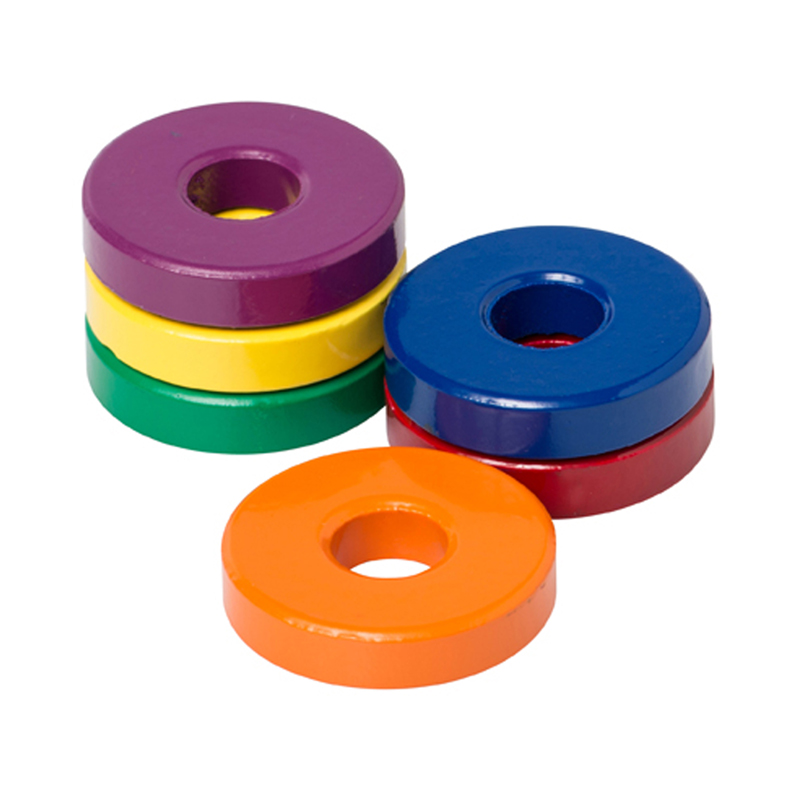 Do-735010bn 1.12 In. Ceramic Ring Magnets, Assortedcolor - 6 Per Pack