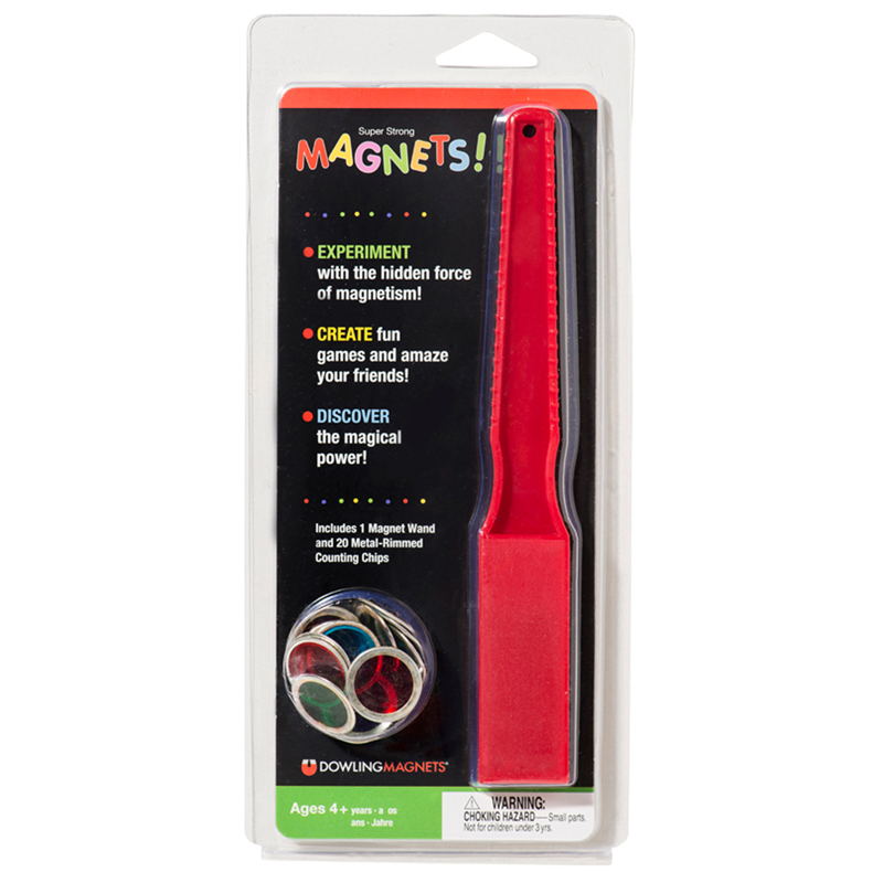 Do-736601bn Magnetic Wand & 20 Counting Chips, Assortedcolor - Pack Of 6