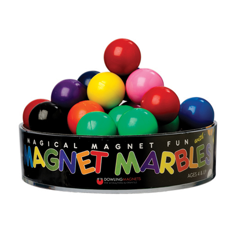 Do-736606bn 0.62 In. 20 Solid Colored Magnet Marbles, Assortedcolor - Pack Of 6