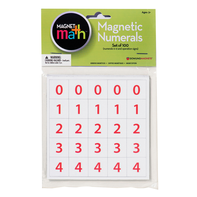 Do-ma13bn Numerals Magnet, Pack Of 6