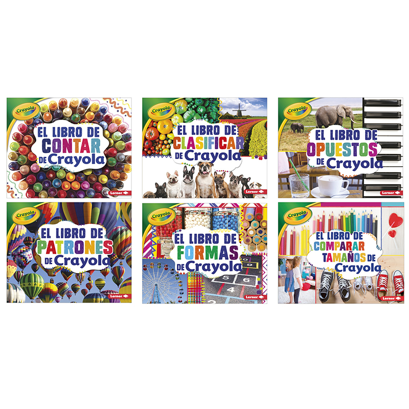 Lpb1541555058 Crayola Concepts Spanish Books - Set Of 6
