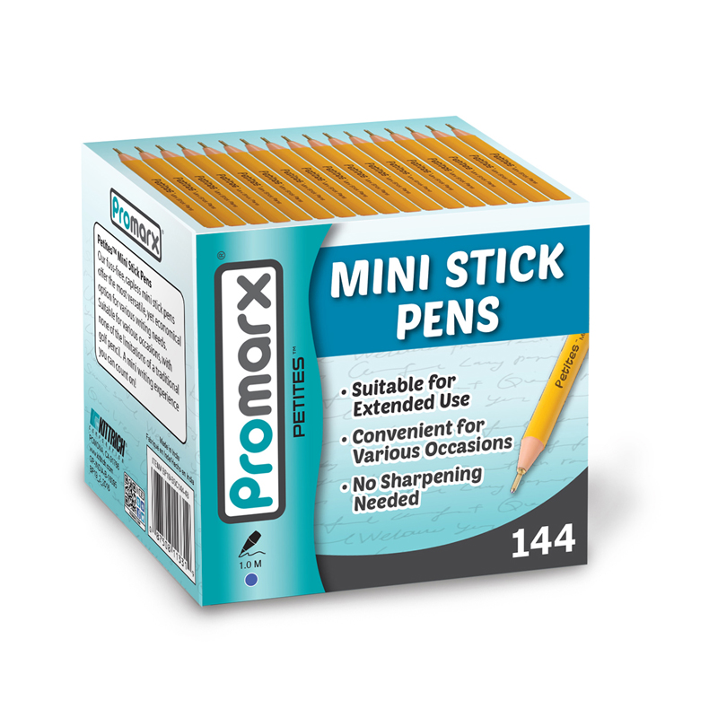 Kitbp19bsc14448bn Promarx Petites Mini Stick Pens - 144 Per Box - Box Of 2