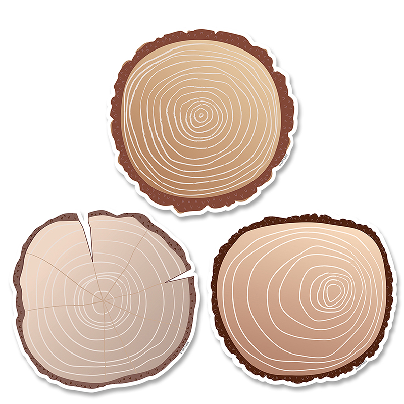 Ctp8702 Woodland Friends Wood Slices 6 Designer Cut-outs