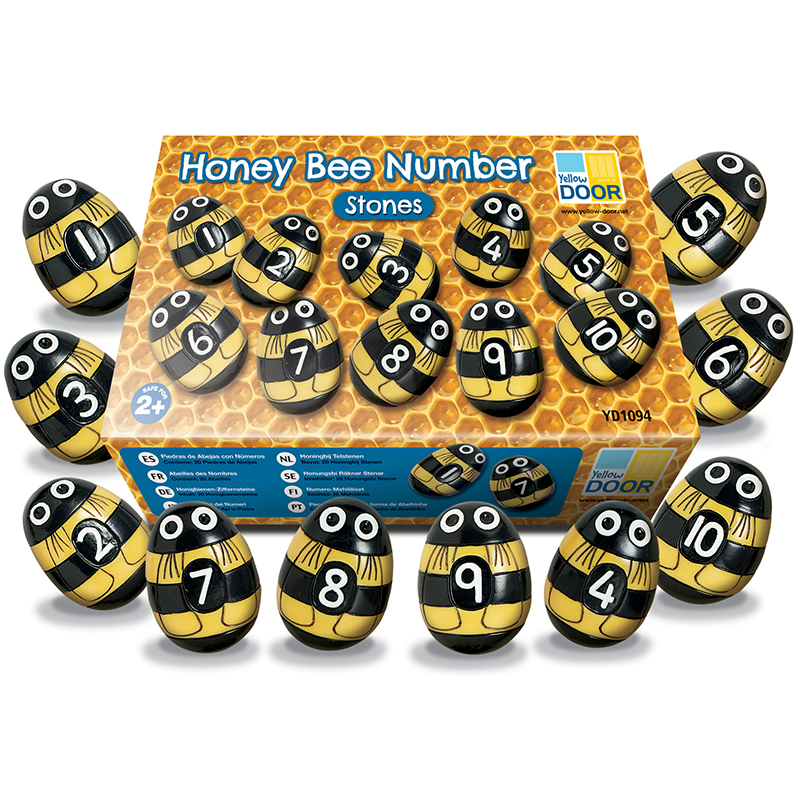 Yus1094 Honey Bee Number Stones - Educational Toy