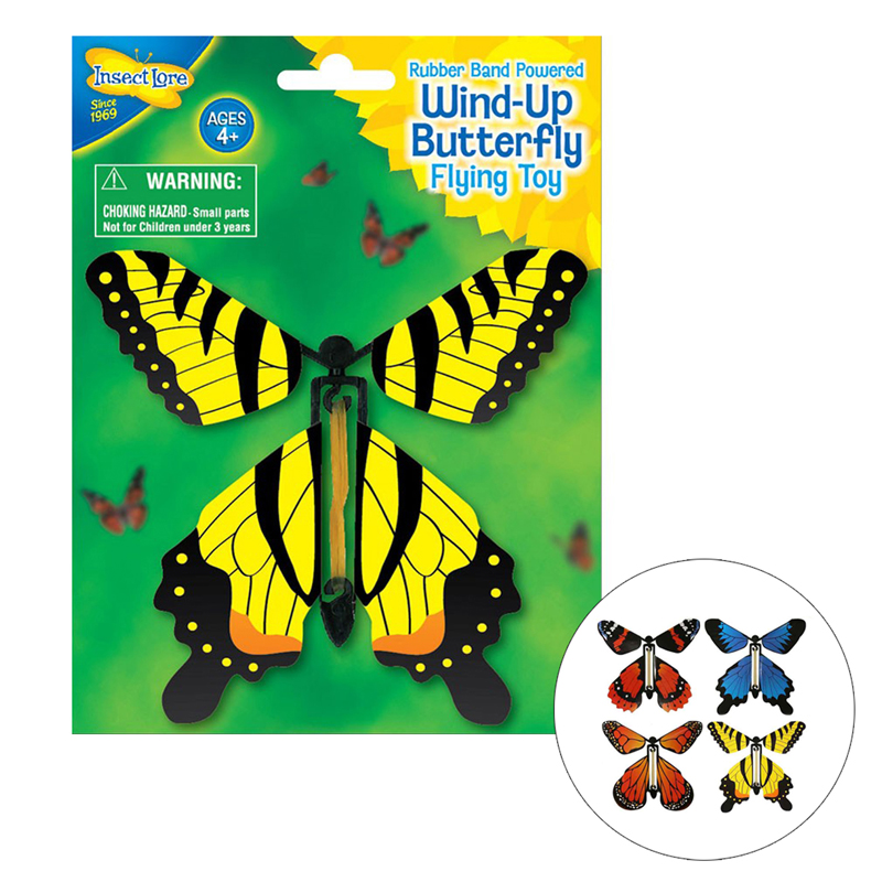 Ilp3860bn 6 Each Wind Up Butterfly Flying Toy