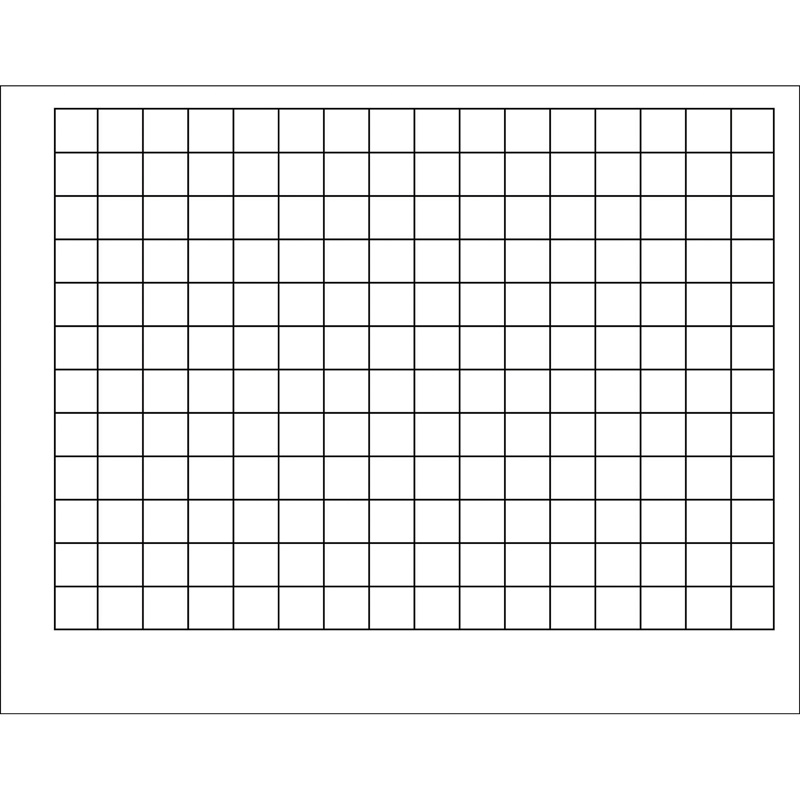 T-1092bn 6 Each Graphing Grid Wipe-off Chart