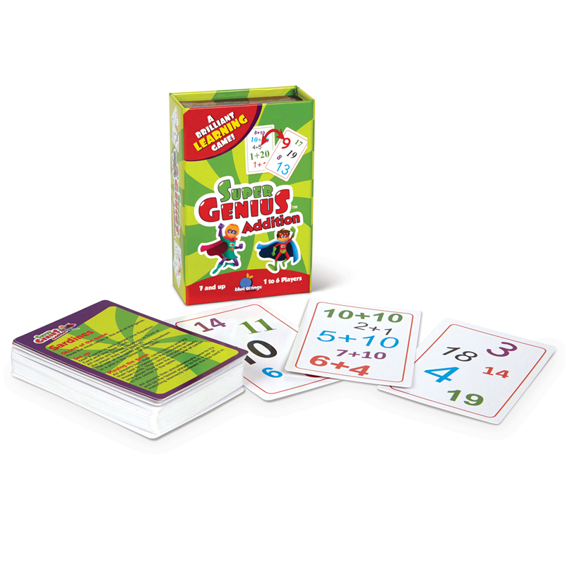 Bog01301bn Super Genius Addition Card Game - Pack Of 2