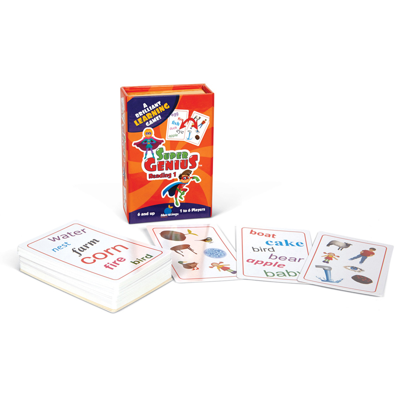 Bog01303bn Super Genius Reading 1 Card Game - Pack Of 2