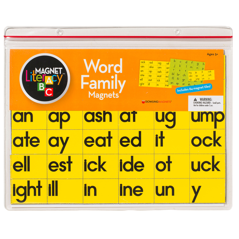 Do-733002bn 2 Each Magnet Literacy Word Family Magnets - Age 5 Plus