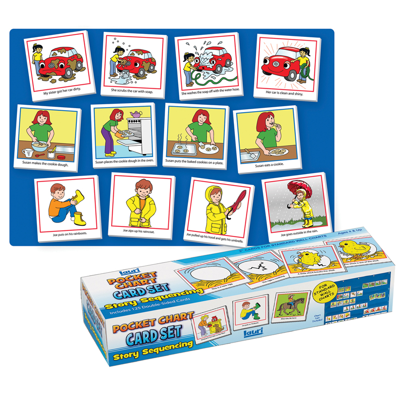 Sme750bn 2 Each Story Sequencing Wall Pocket Chart Card Set