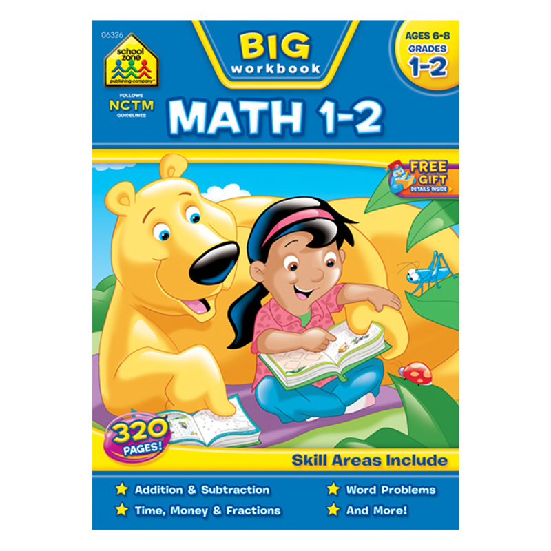 School Zone Publishing Szp06326bn 2 Each Big Math Workbook - Grade 1-2