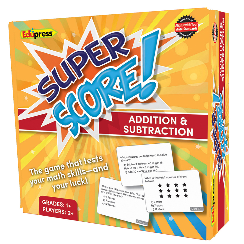 Ep-2080bn 2 Each Addition & Subtraction Super Score Game - Grade 1-2