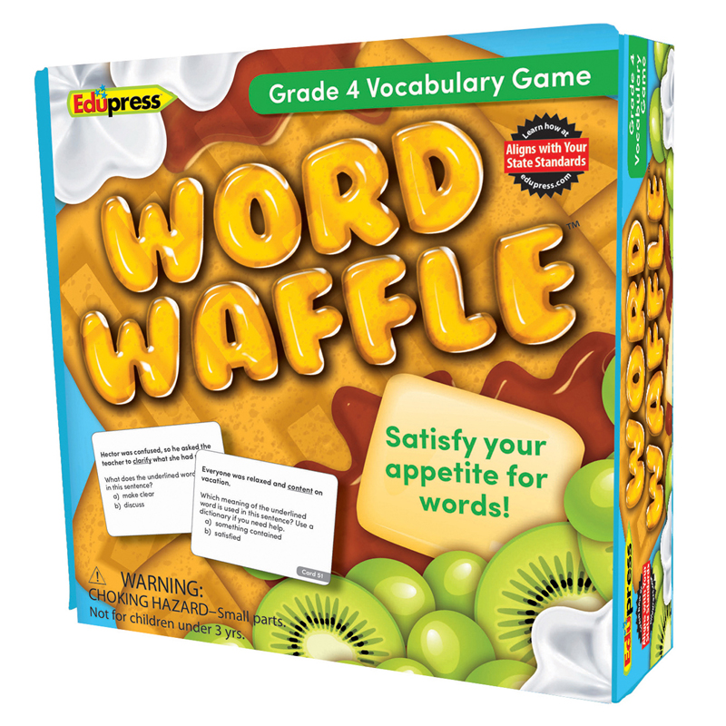 Ep-2095bn 2 Each Word Waffle Game - Grade 4