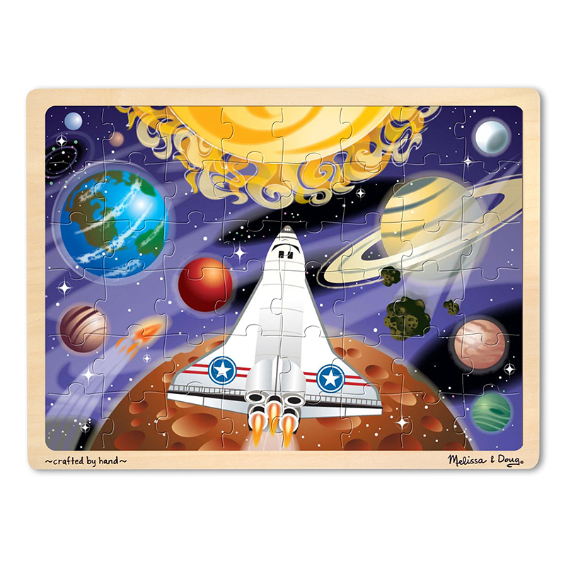 Lci4780bn 3 Each Space Voyage Wooden Jigsaw Puzzle - 48 Piece