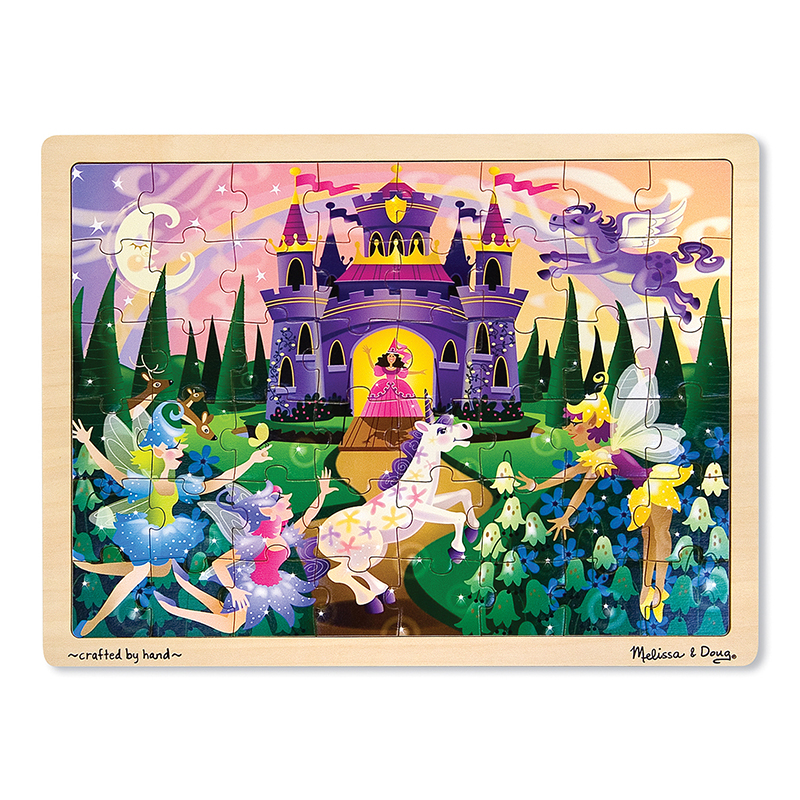 Lci3804bn 3 Each Fairy Tales Wooden Jigsaw Puzzle - 48 Piece