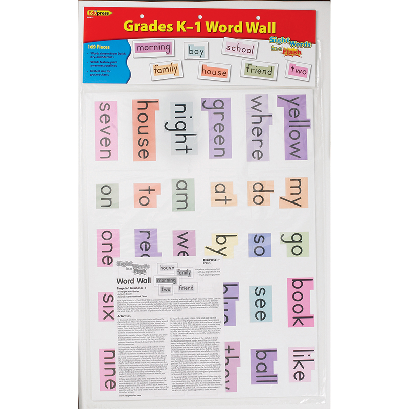 Ep-2425bn Sight Words In A Flash Word Walls, Grade K-1 - Set Of 2