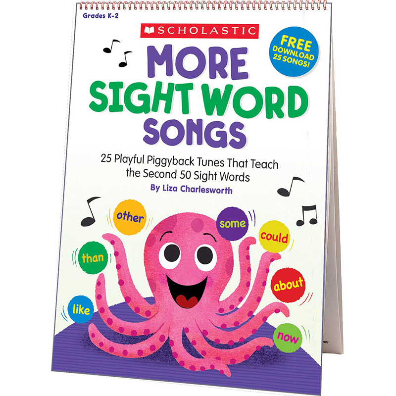 Scholastic Teaching Resources Sc-831710 More Sight Word Songs Flip Chart
