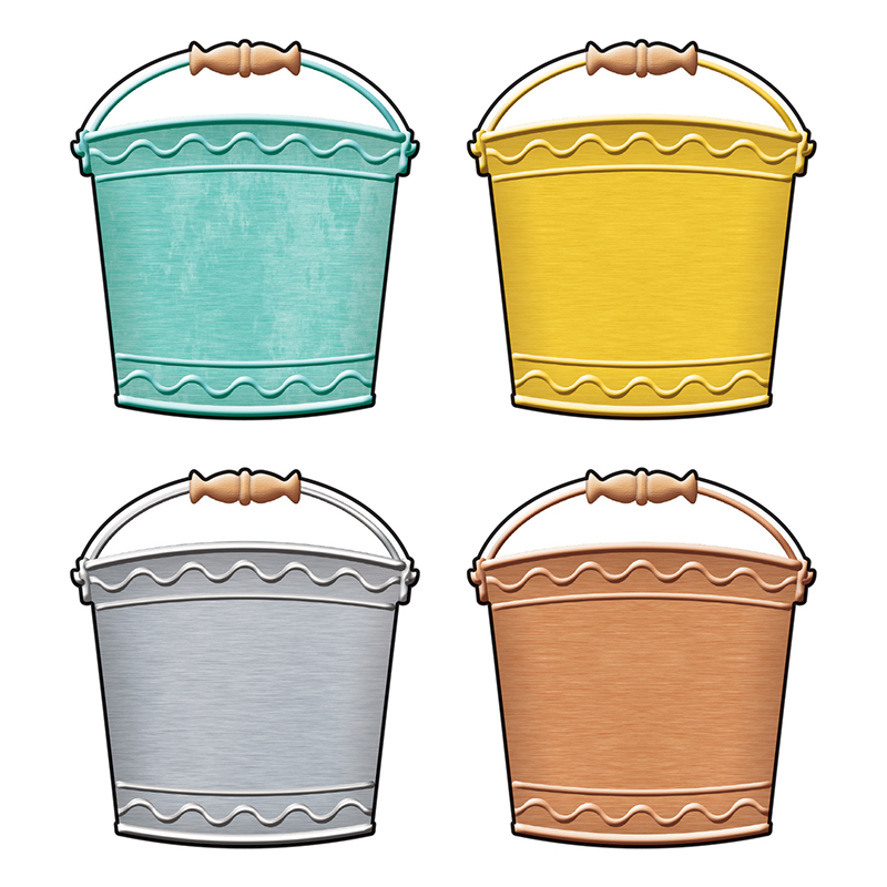 T-10732 3 In. I Heart Metal Buckets Mini Accents Variety Pack