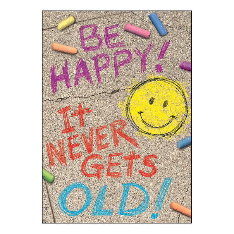 T-a67088 13.5 X 19 In. Be Happy It Never Gets Old Poster