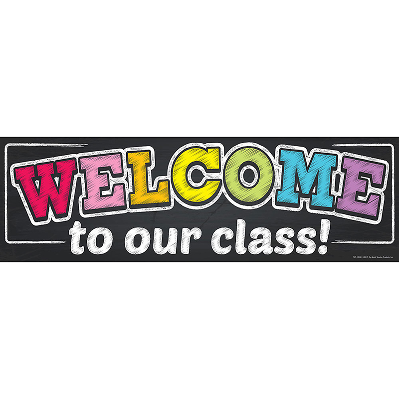 Top10593 17.5 X 5.5 In. Neon Chalk Magnetic Welcome Banner